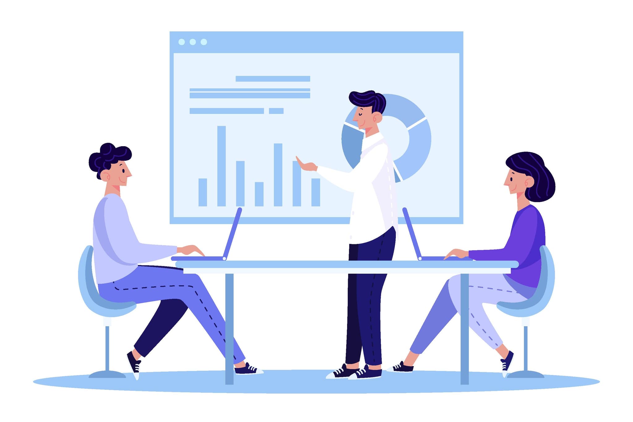 Team collaboration illustration